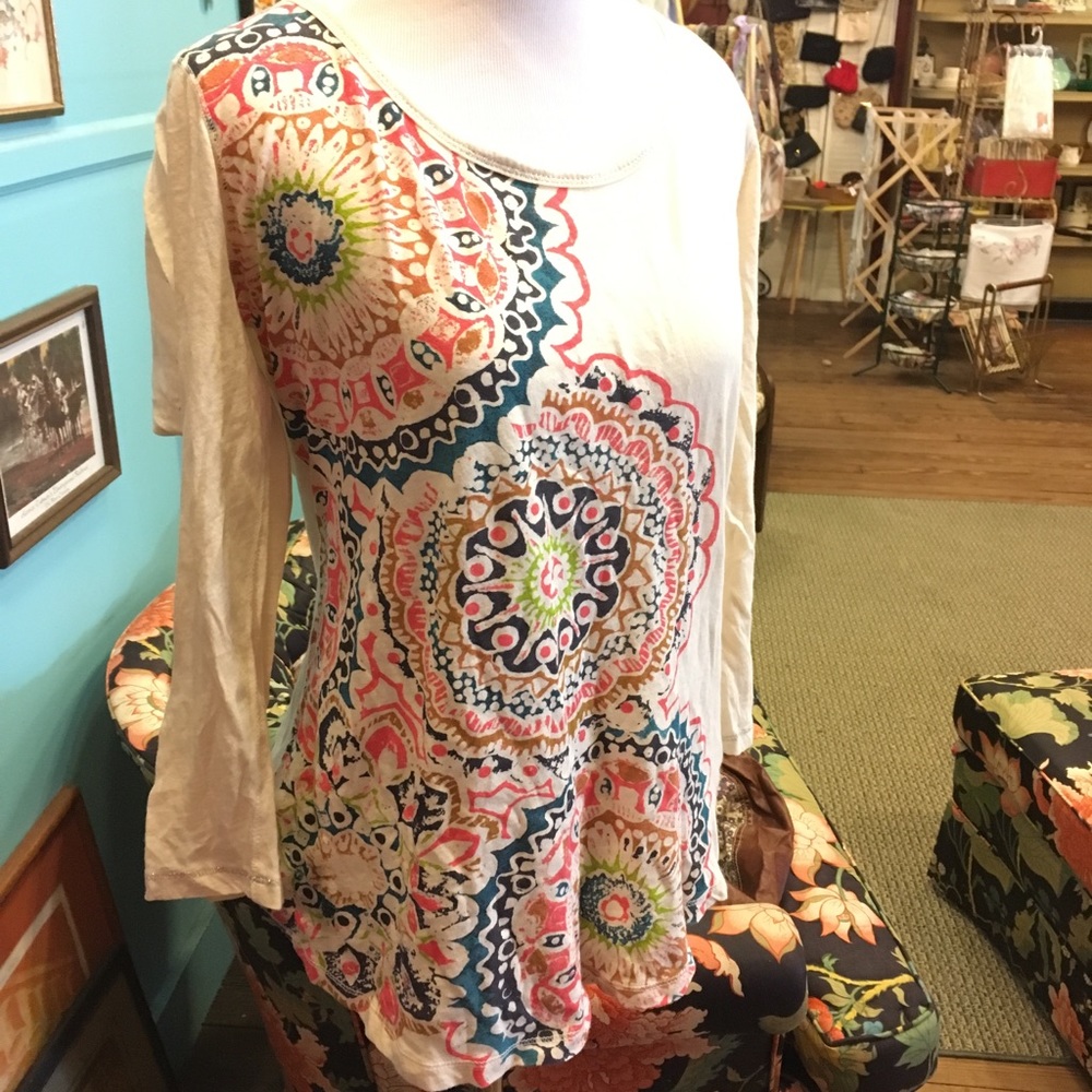 Lucky Brand 3/4 Sleeve T-Shirt